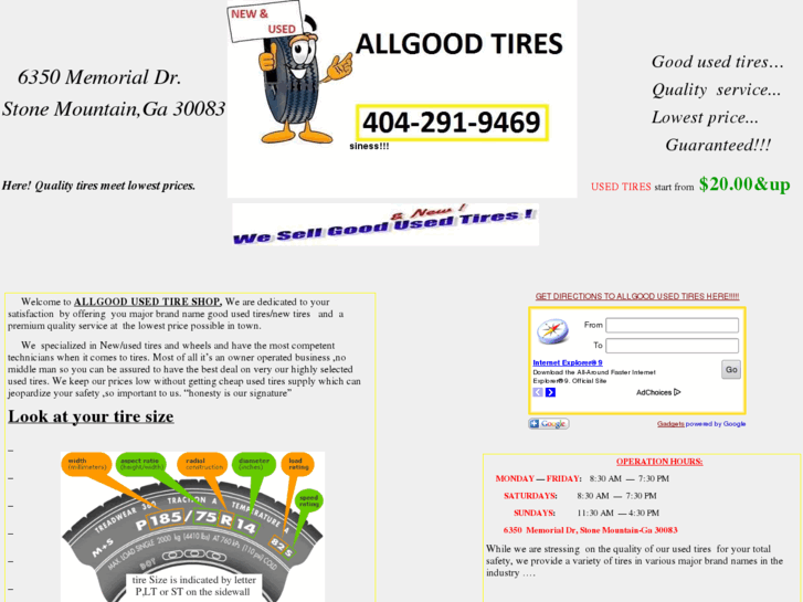 www.allgoodusedtires.com