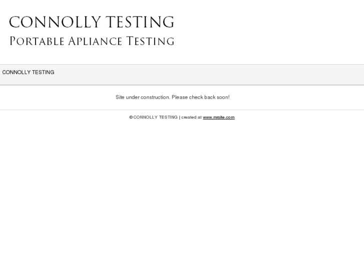 www.connollytesting.com