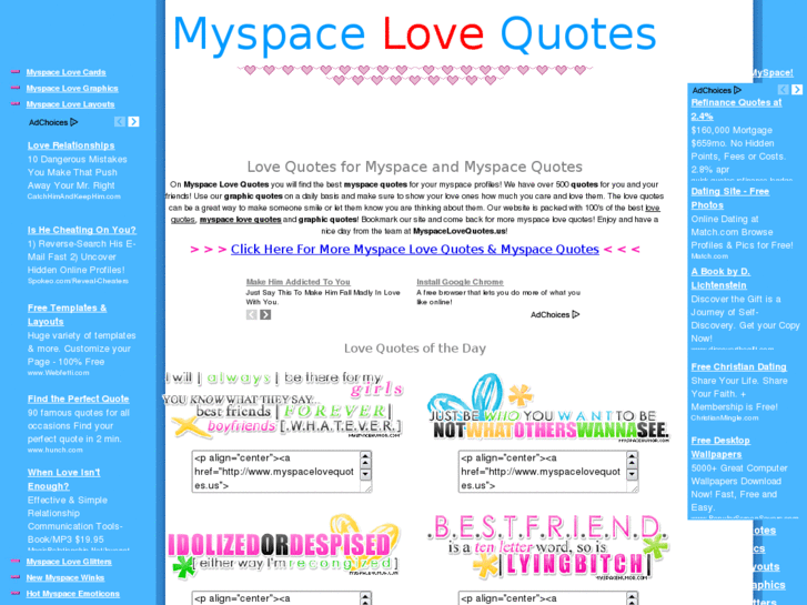 www.myspacelovequotes.us