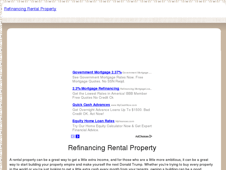 www.refinancingrentalproperty.com