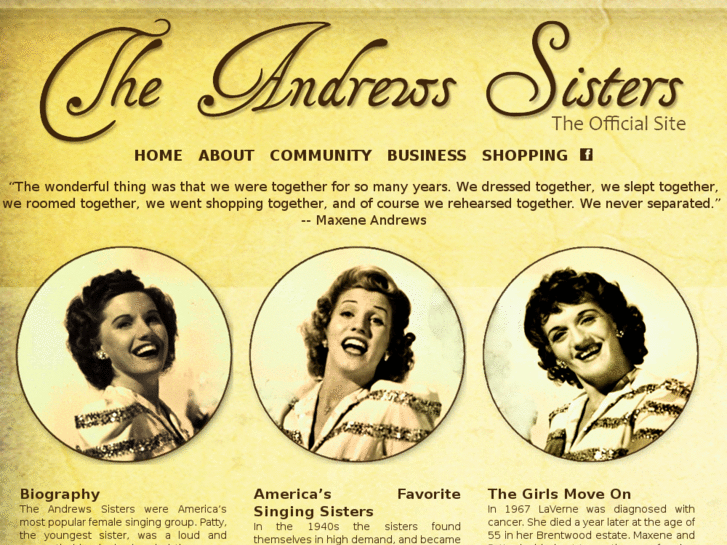 www.andrewssisters.com