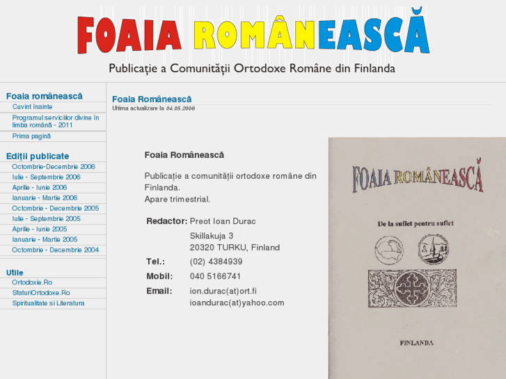 www.foaiaromaneasca.org