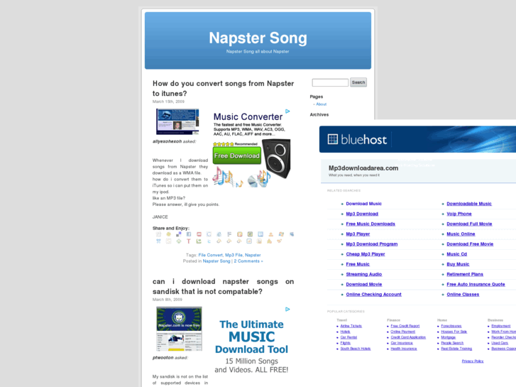 www.napstersong.com