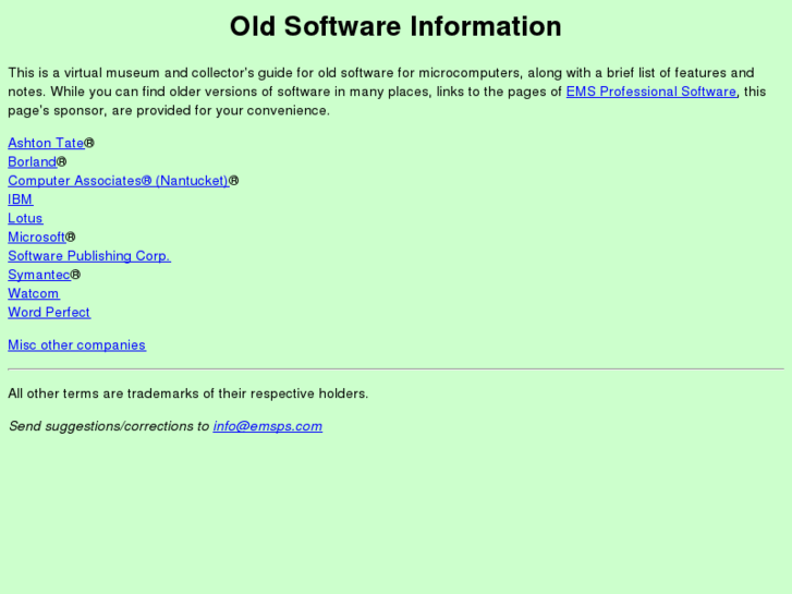 www.oldsoftwareinfo.com