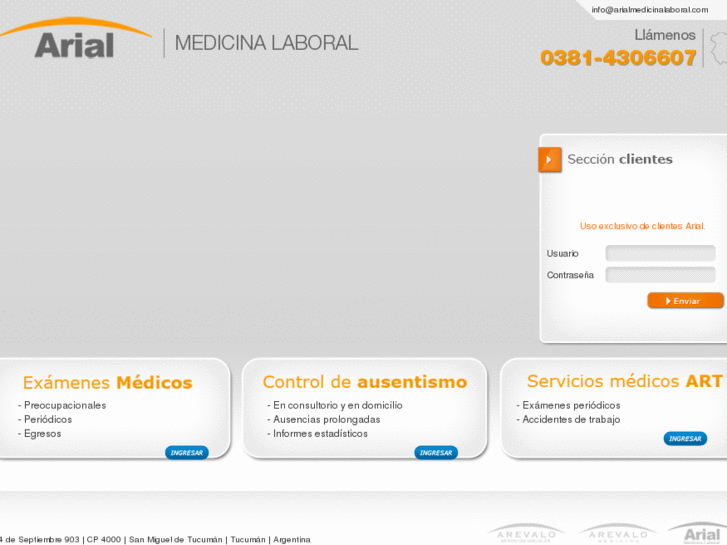 www.arialmedicinalaboral.com