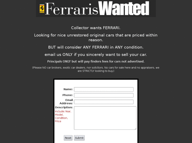 www.classicferrariwanted.com