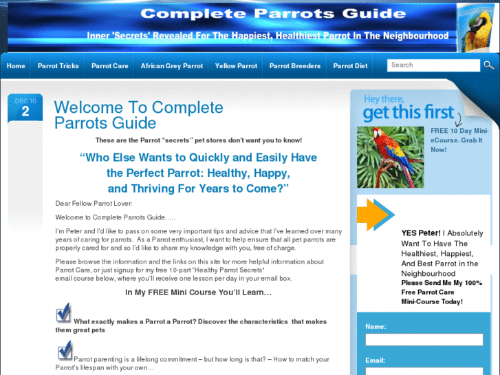 www.completeparrotsguide.com