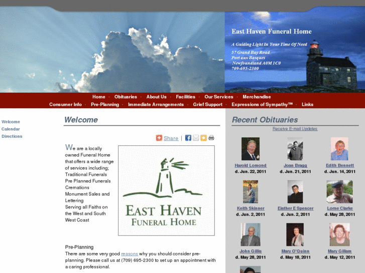 www.easthavenfuneralhome.com