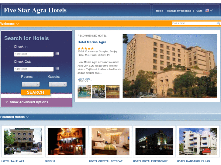 www.fivestaragrahotels.com