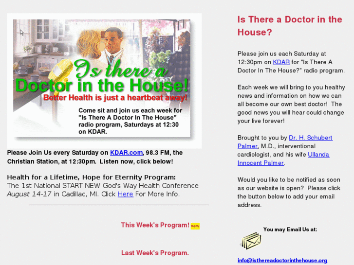 www.isthereadoctorinthehouse.org