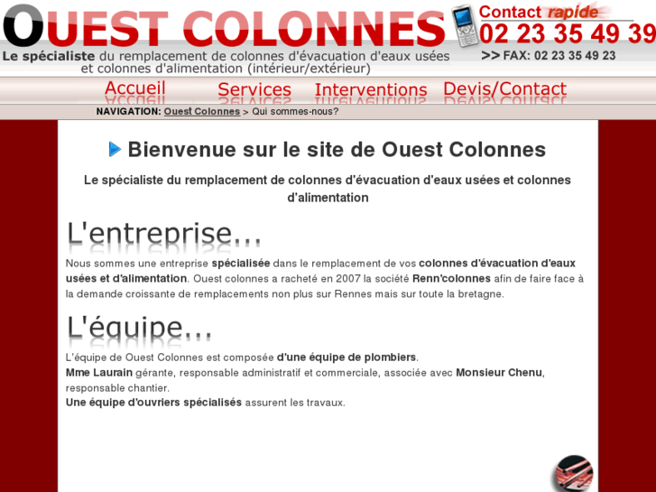 www.ouestcolonnes.com