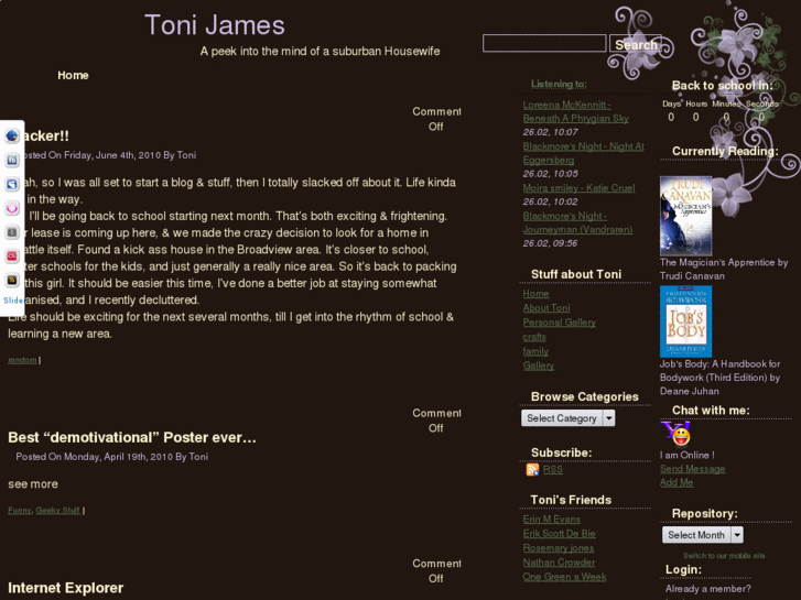 www.tonijames.info