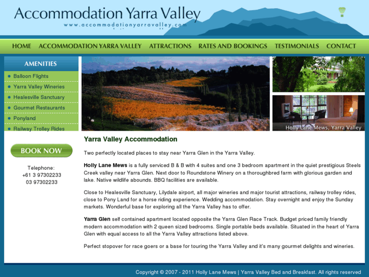 www.accommodationyarravalley.com