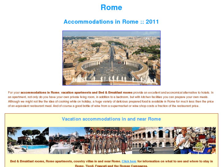 www.accommodationsinrome.net