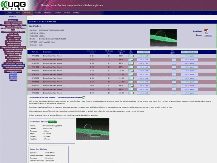 www.borosilicateplatewindows.co.uk