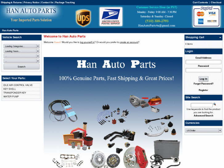 www.hanautoparts.com