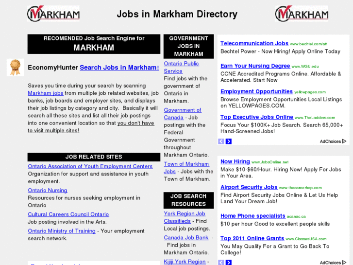 www.markhamontariojobs.info