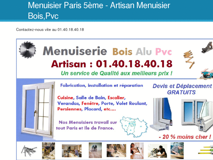 www.menuisierparis5eme.com