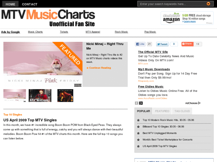 www.mtvmusiccharts.com