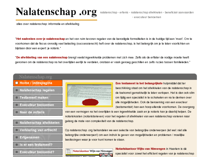 www.nalatenschap.org