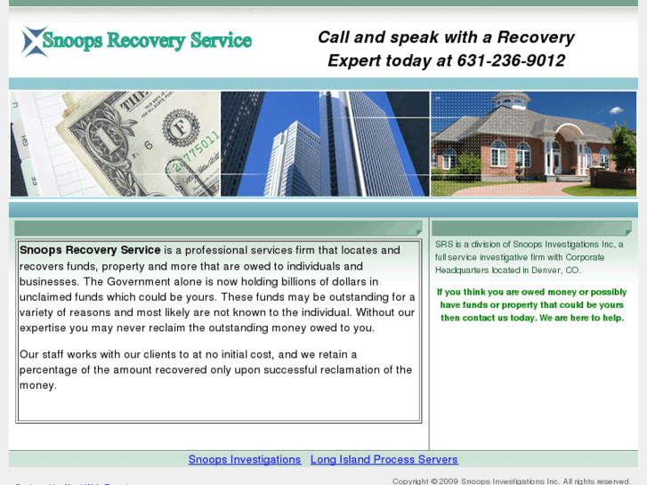 www.snoopsrecoveryservice.com