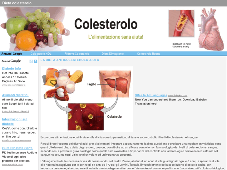 www.dietacolesterolo.com