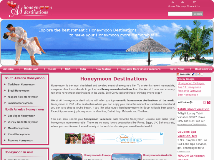 www.a1honeymoondestinations.com