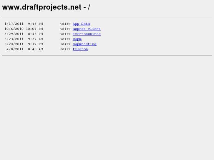 www.draftprojects.net