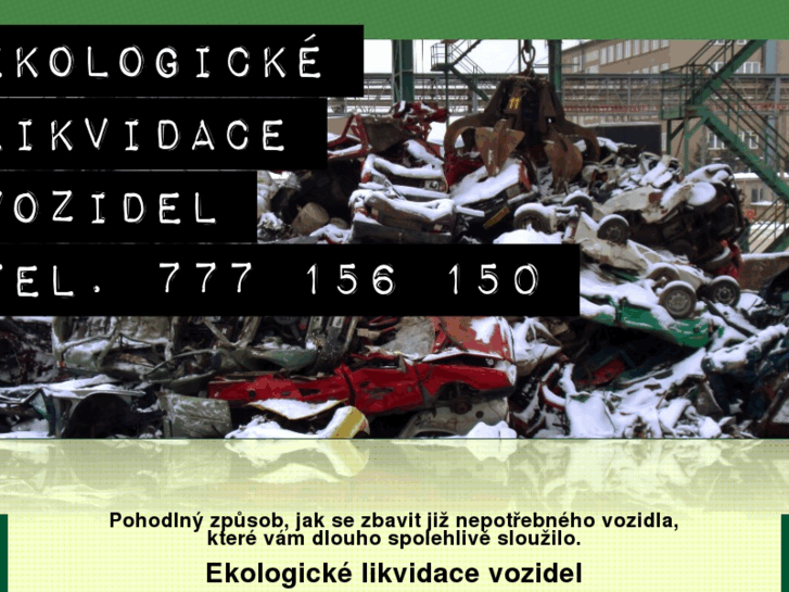 www.ekologicke-likvidace-vozidel.cz