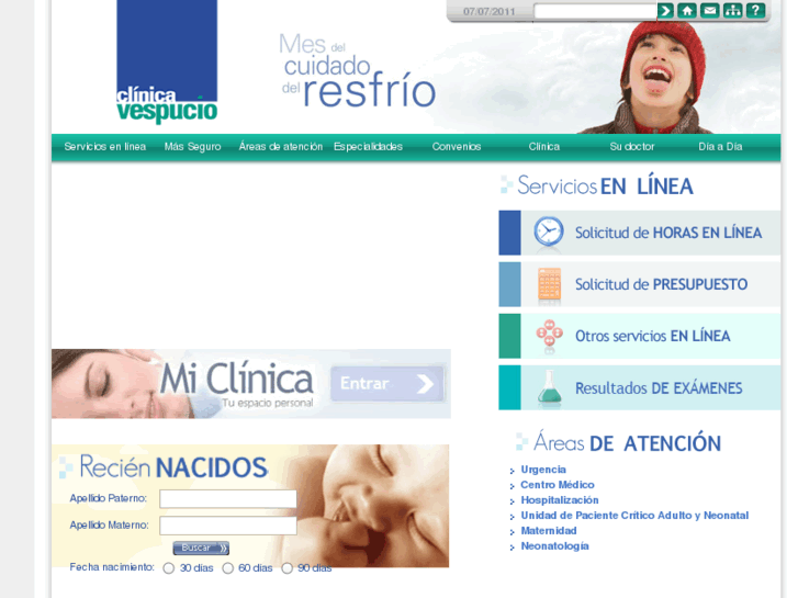 www.clinicavespucio.cl