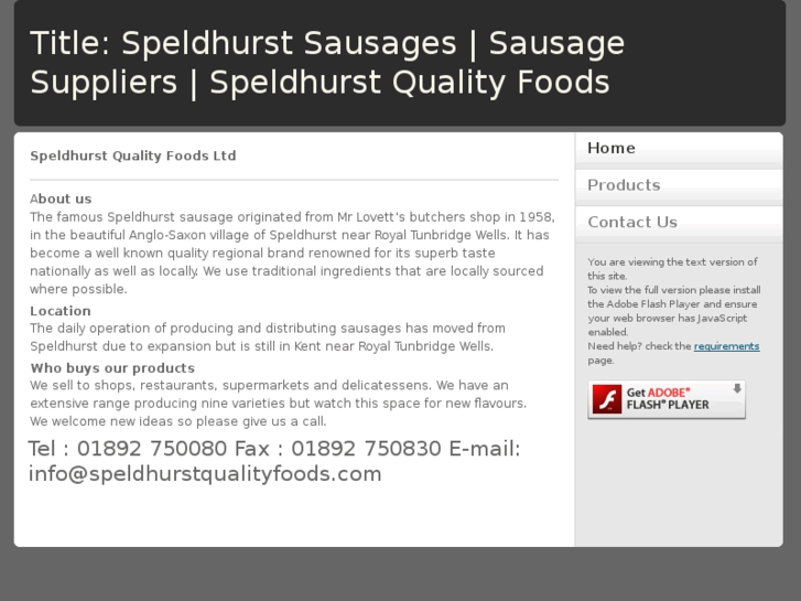 www.speldhurstqualityfoods.com