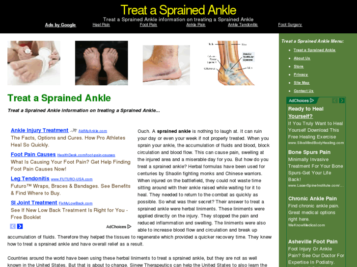 www.treatasprainedankle.com