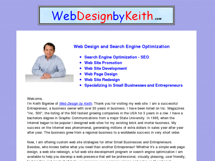 www.webdesignbykeith.com