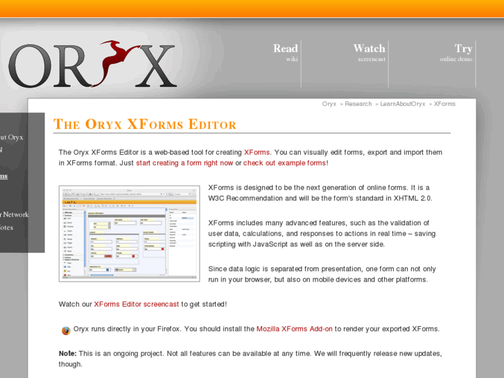 www.xforms-editor.org