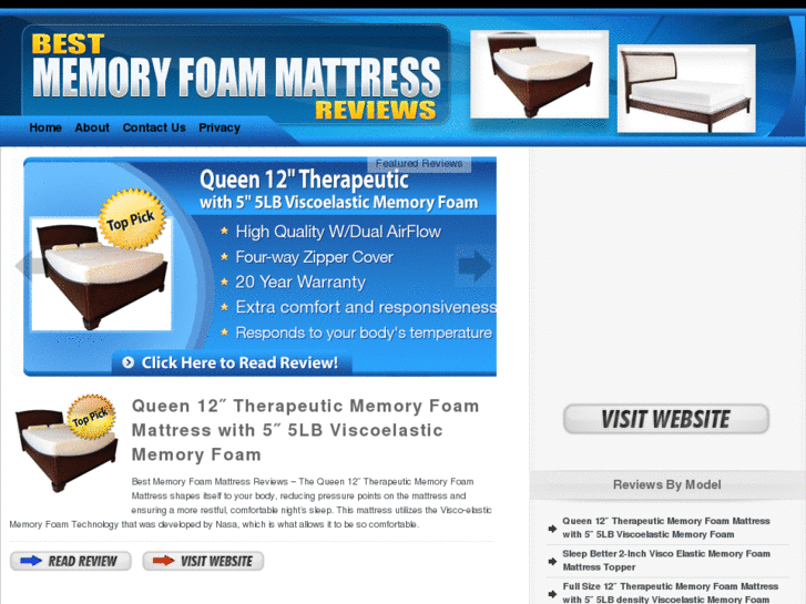 www.bestmemoryfoammattressreviews.com