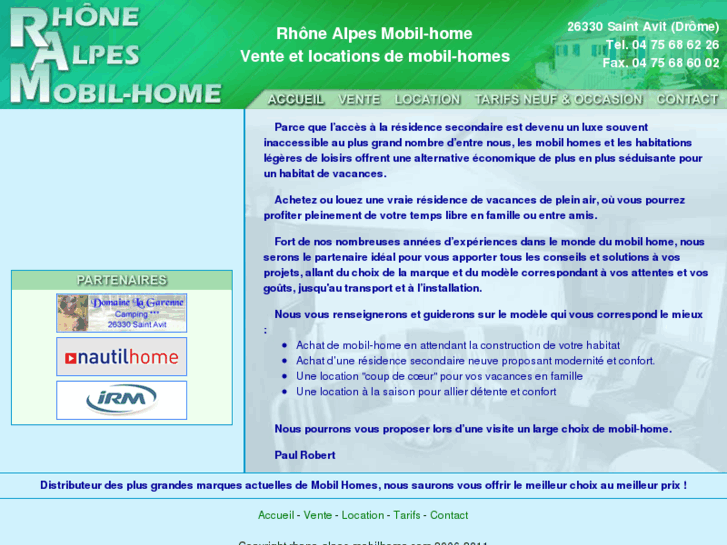 www.rhone-alpes-mobilhome.com