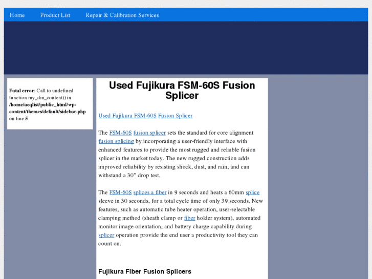 www.usedfsm-60sfusionsplicers.com