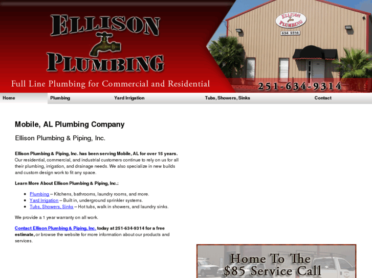 www.ellisonplumbingmobile.com