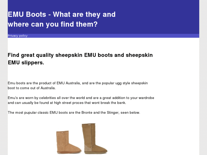 www.emuboots.org.uk