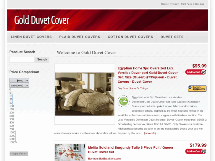 www.goldduvetcover.net