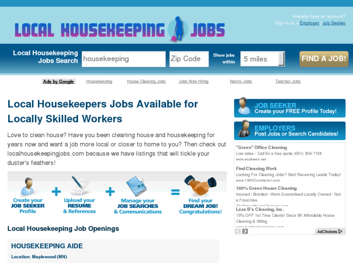 www.localhousekeepingjobs.com