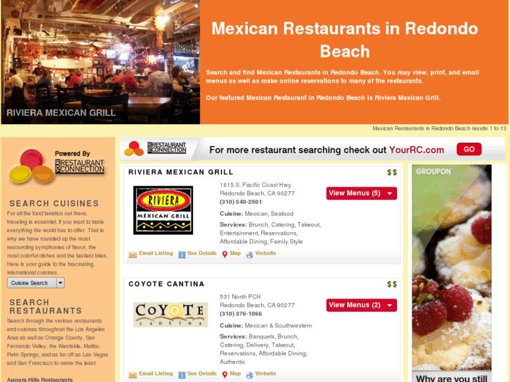 www.mexicanrestaurantsinredondobeach.com