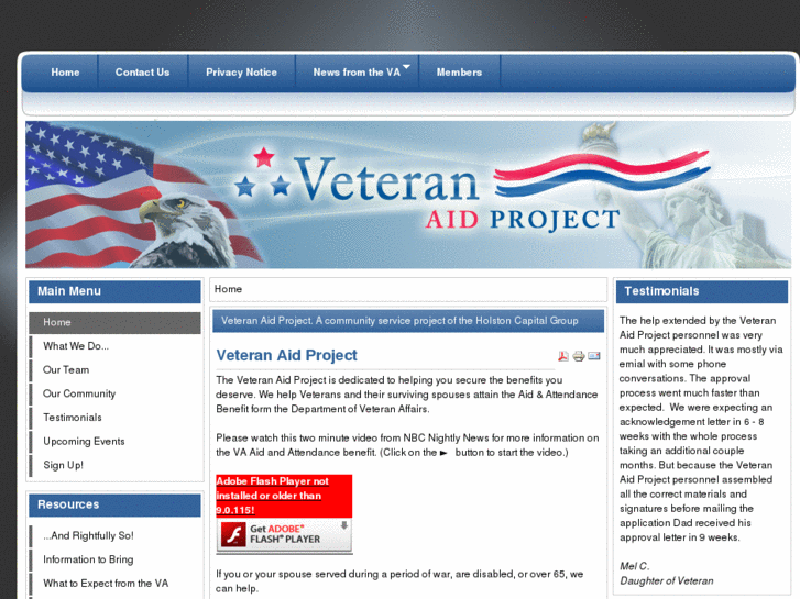 www.veteranaidproject.org