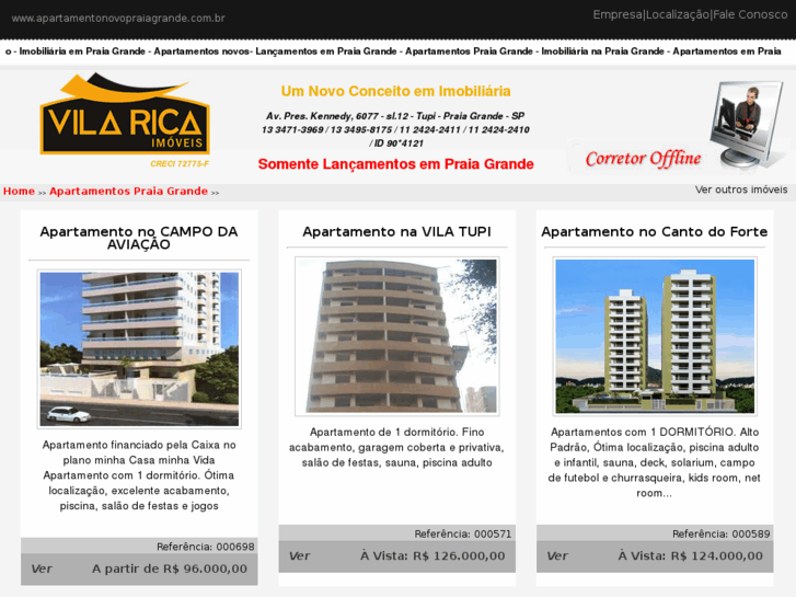 www.apartamentonovopraiagrande.com.br