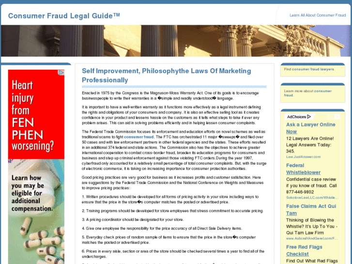 www.consumerfraudlegalguide.com