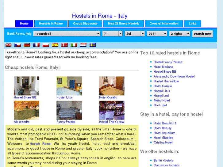 www.hostels-rome.net