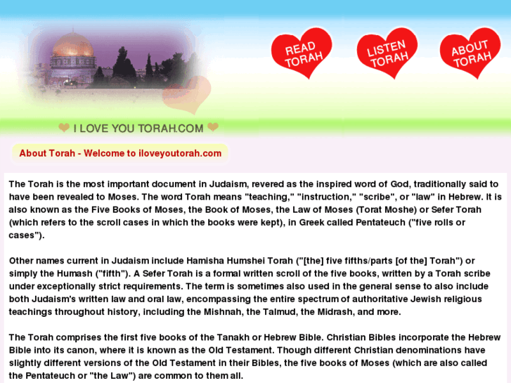 www.iloveyoutorah.com