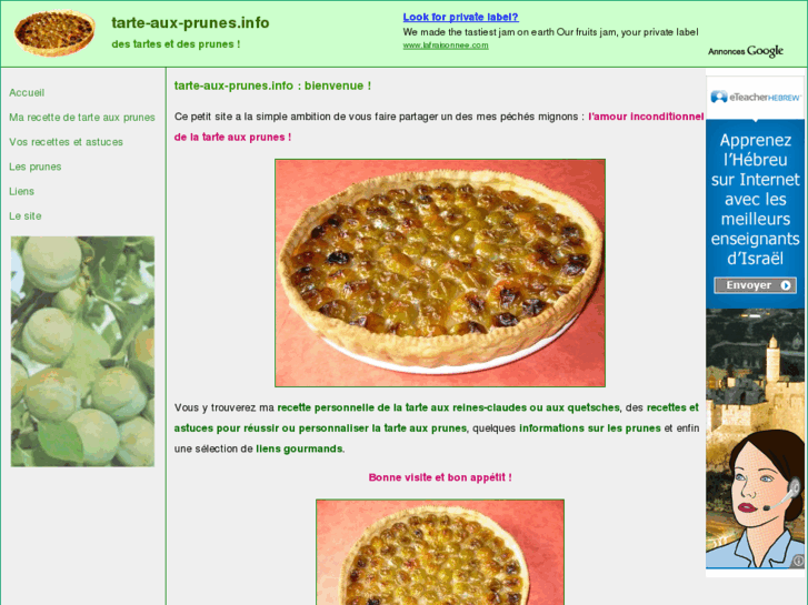 www.tarte-aux-prunes.info