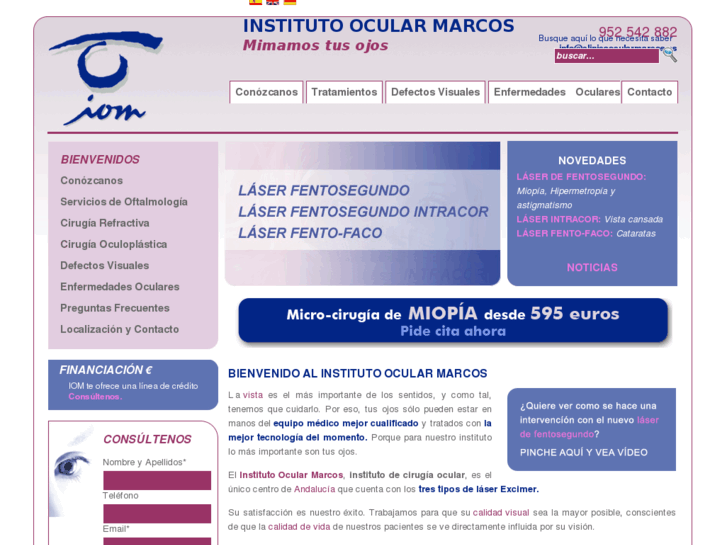 www.clinicaocularmarcos.com
