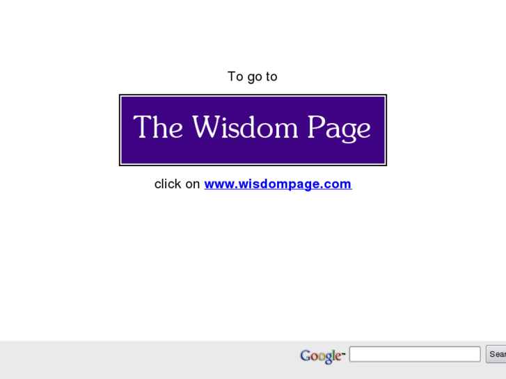 www.wisdompage.org